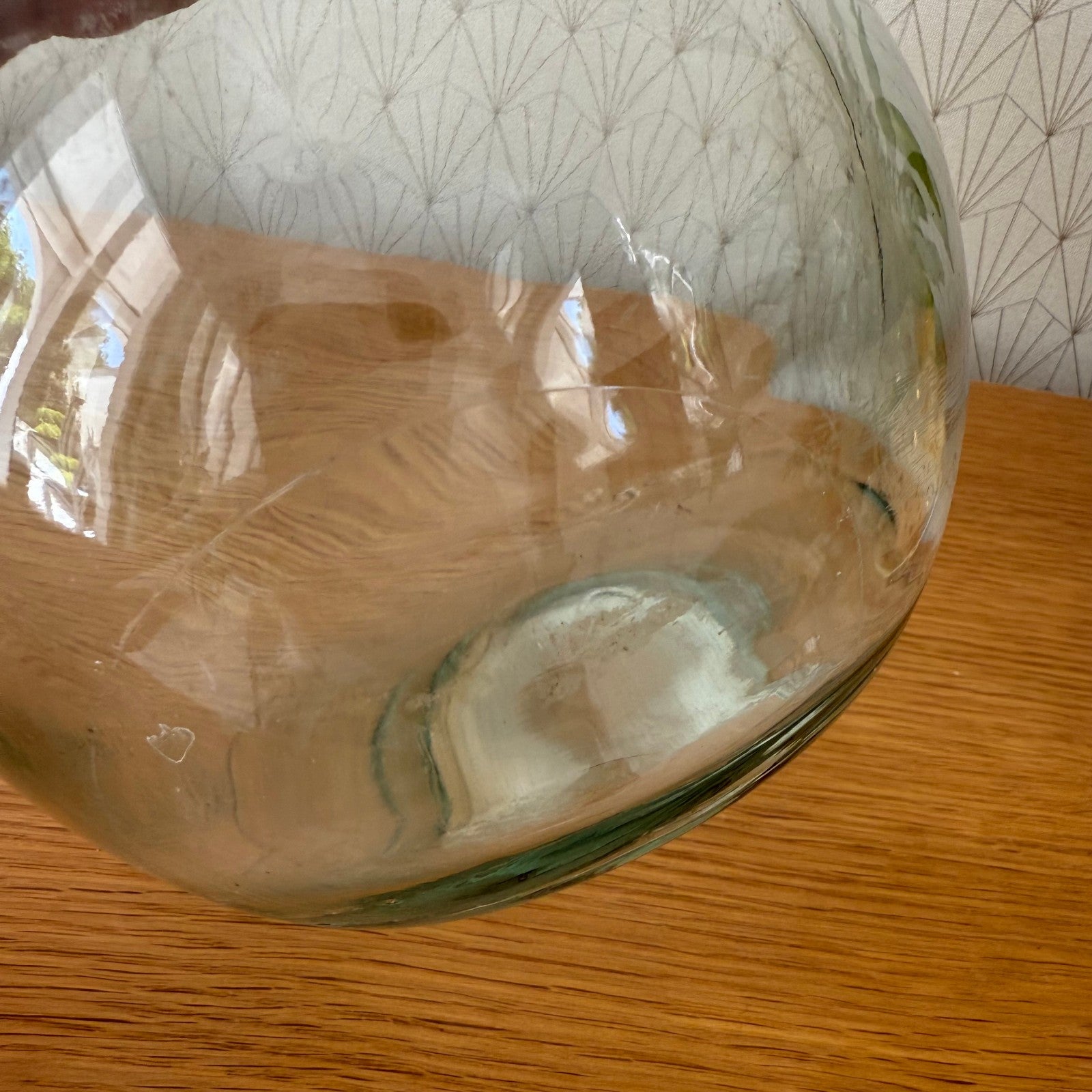 Old French clear glass Dame Jeanne Demi John Bottle bonbonne 1907259 Fleamarketfrance