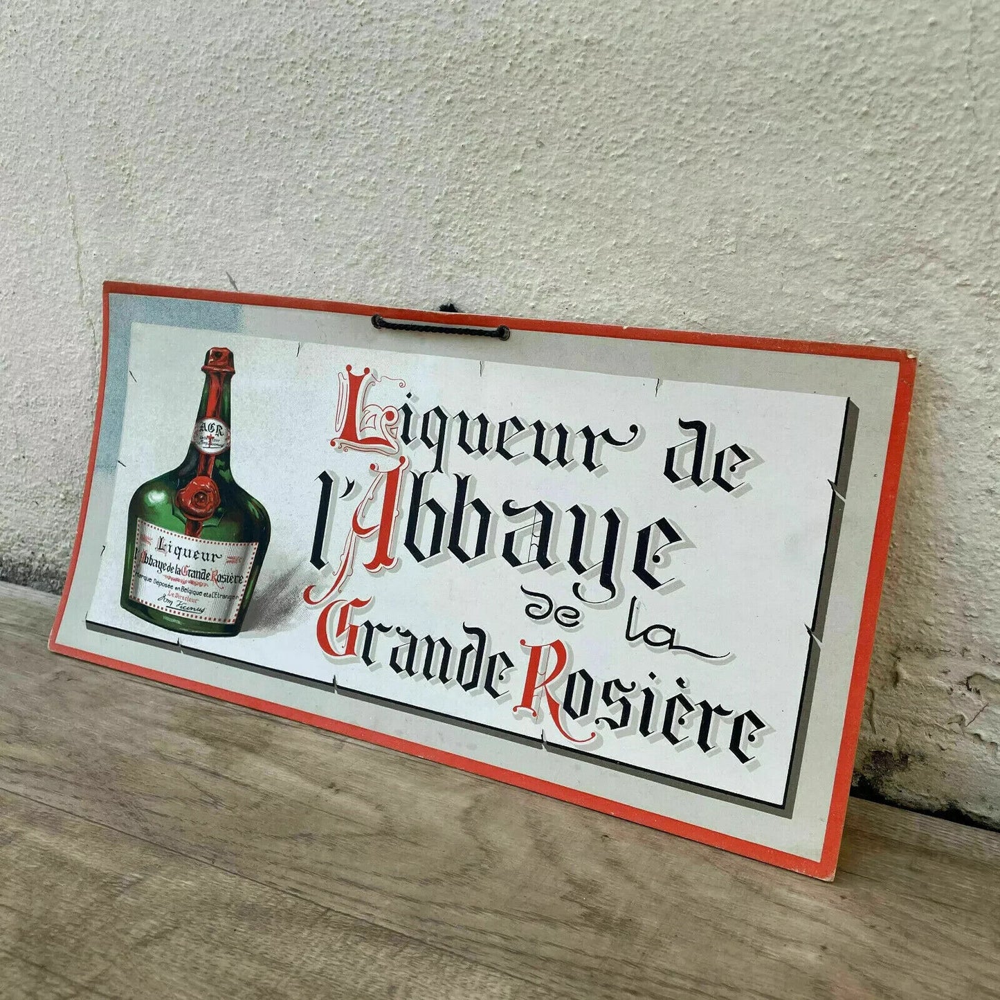 French cardboard sign alcohol vintage ADVERTISING liqueur 2710242 - Fleamarketfrance