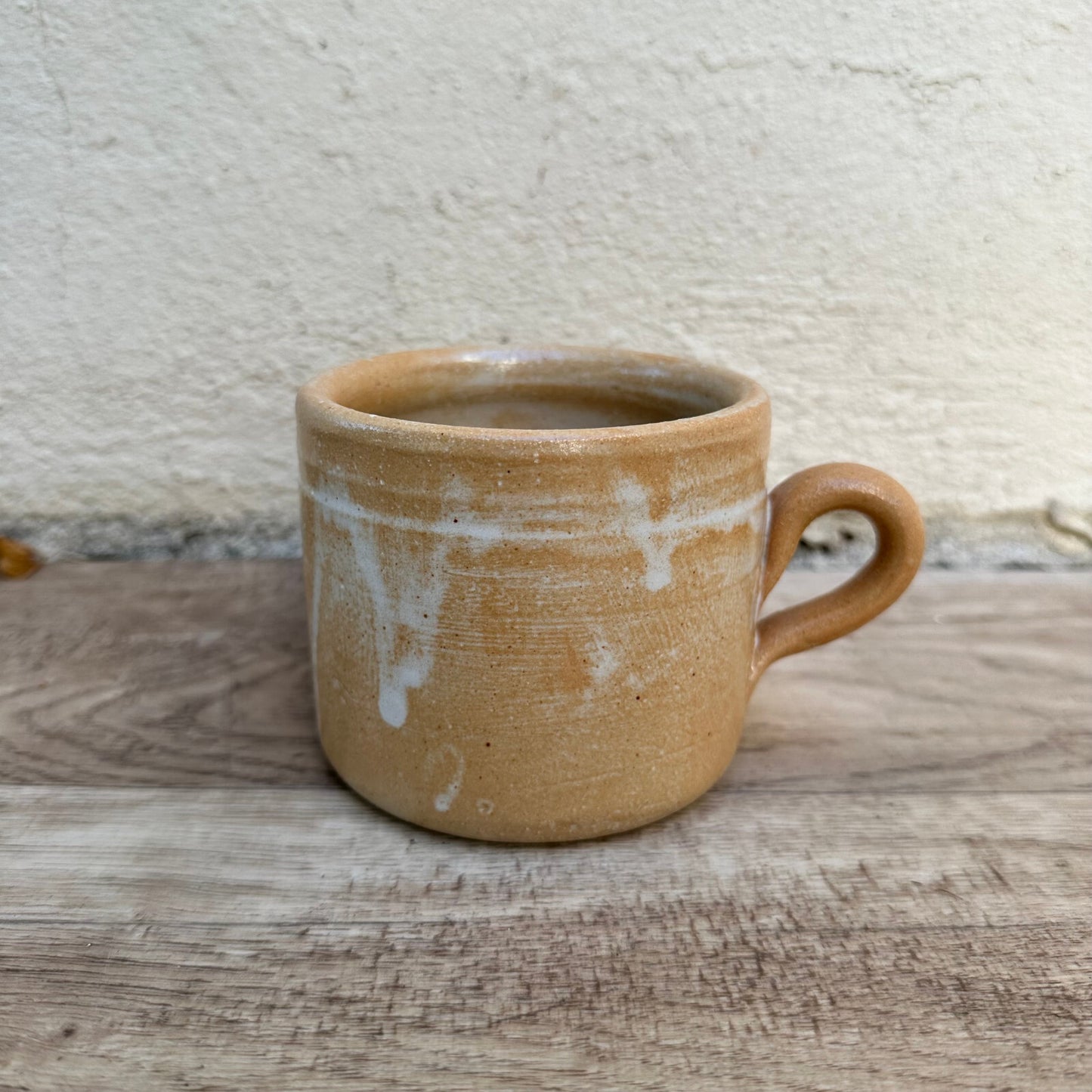 French Stoneware Mug Vintage Confit Pottery Brown Glaze Cup 01112323 Made in France