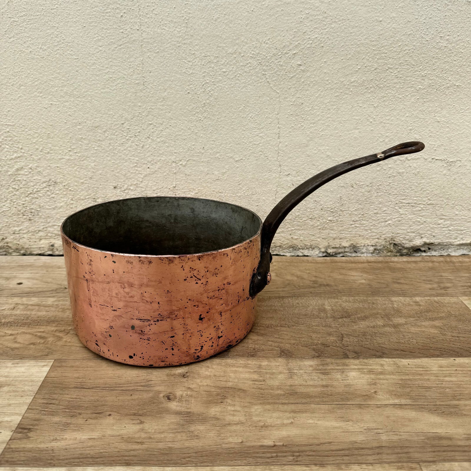 Vintage French Copper Saucepan Dehillerin Paris Tin Lined 20cm 2mm 0805248 Unbranded
