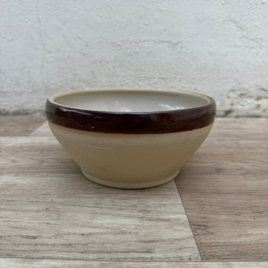Vintage French Stoneware Bowl Digoin Mixing Kitchen Pottery 1909248 Fleamarketfrance