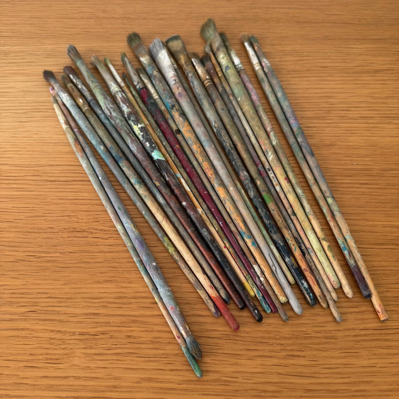 Vintage Used Artist Paintbrush Lot French Atelier Set 0708268 Princeton Artist Brush Co.
