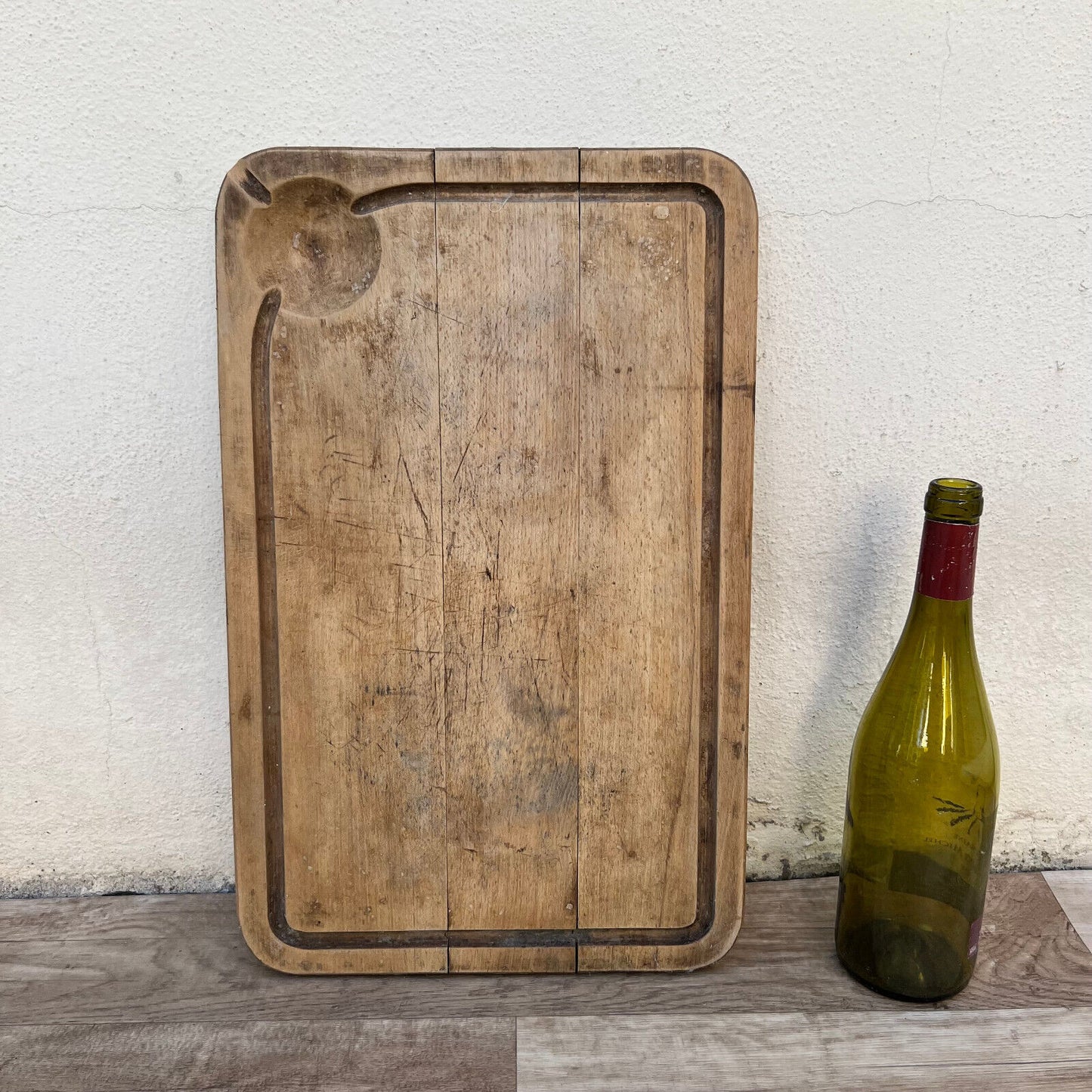 VINTAGE FRENCH BREAD OR CHOPPING CUTTING BOARD WOOD 24112431 - Fleamarketfrance