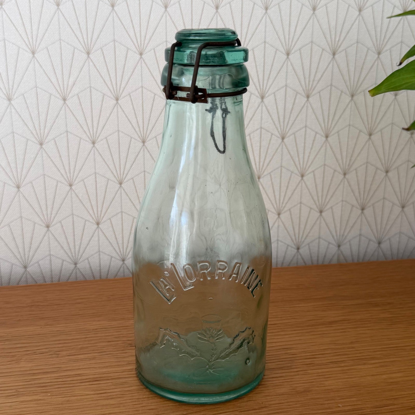 French Preserve Jar La Lorraine Vintage Glass Wire Bail Closure 1305268 Fleamarketfrance