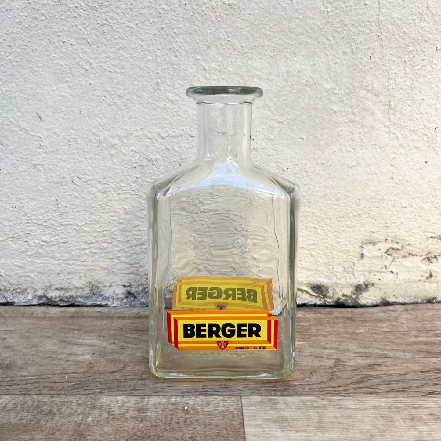 French Vintage Pastis Carafe BERGER Anisette Glass Water Jug 13092216 BERGER