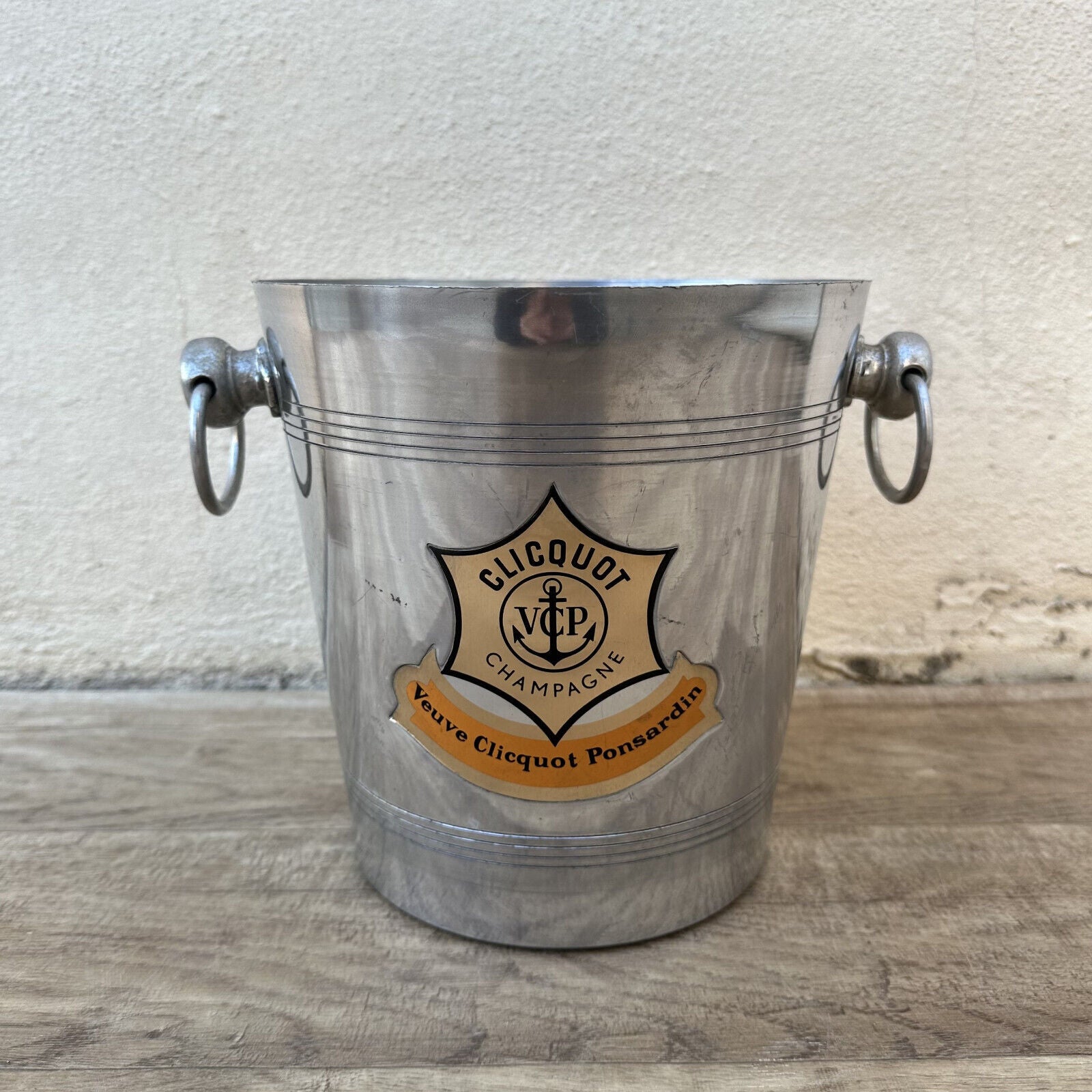 Vintage French Champagne Ice Bucket Cooler Made France VEUVE CLICQUOT 0509249 - Fleamarketfrance