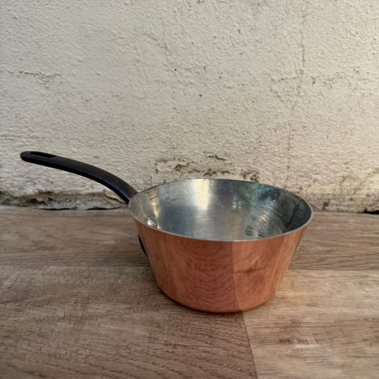 Vintage pan VILLEDIEU French COPPER lining windsor 04082411 - Fleamarketfrance