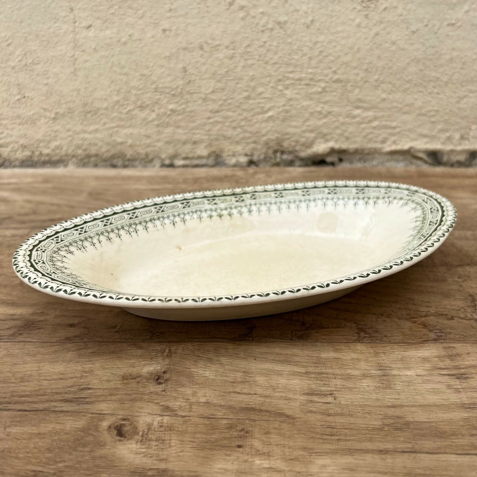 French Ironstone Platter Terre de Fer Oval Serving Tray Arles 2703225 Terre de Fer