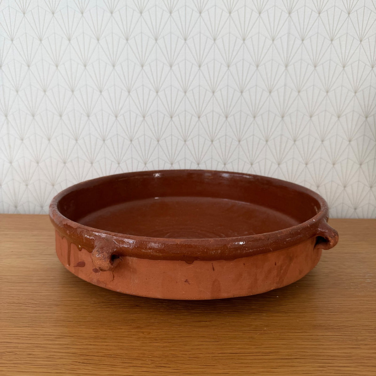 French Terracotta Tian Bowl Provence Vintage Pottery 04092624