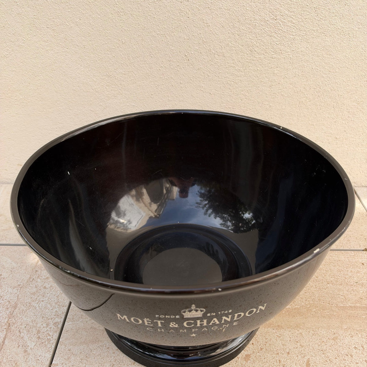 Moet Chandon Champagne Bucket Ice Bowl Large Black French 2909261