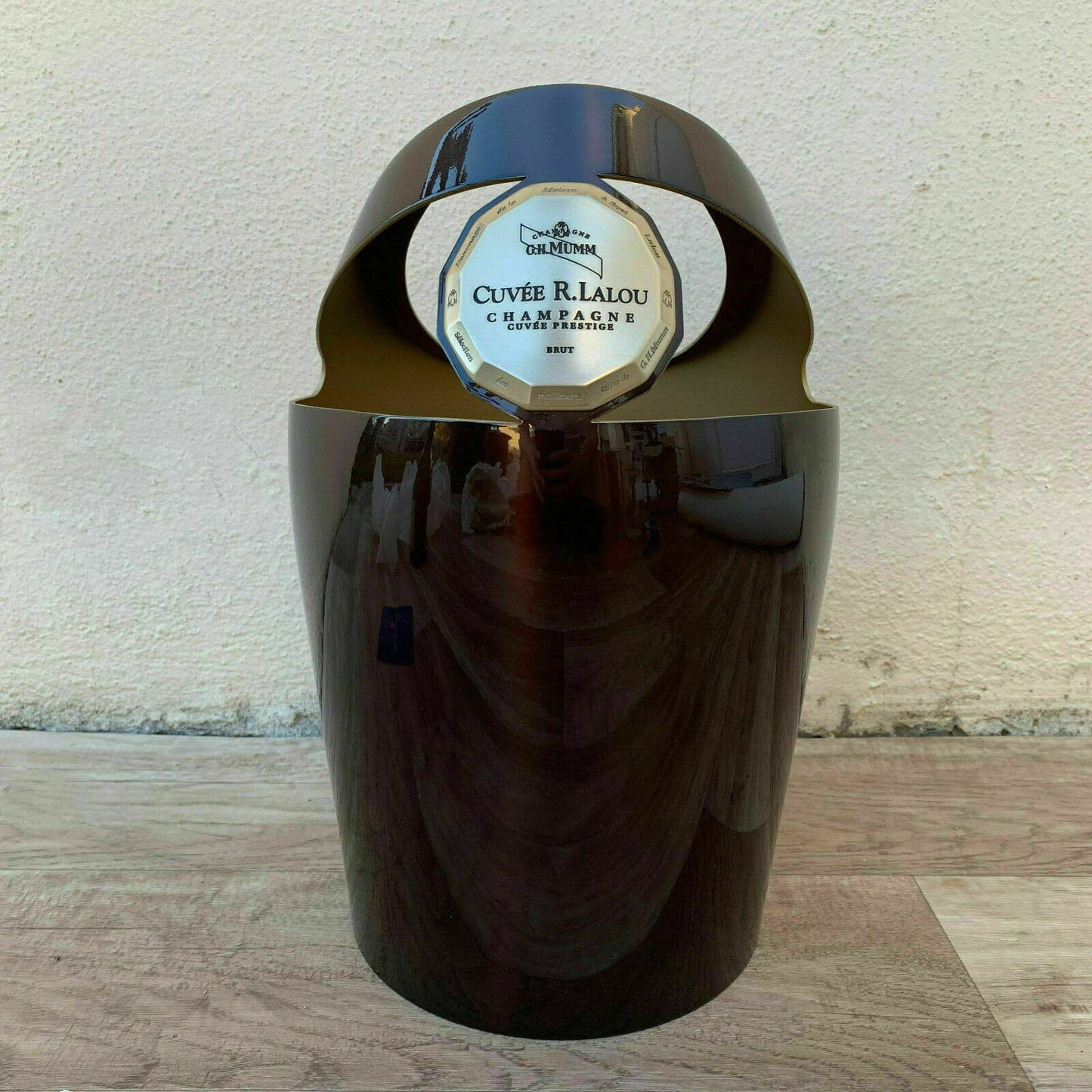 Vintage French Champagne Ice Bucket Mumm L'Orfevrerie d'Anjou Tin 0904199 Mumm