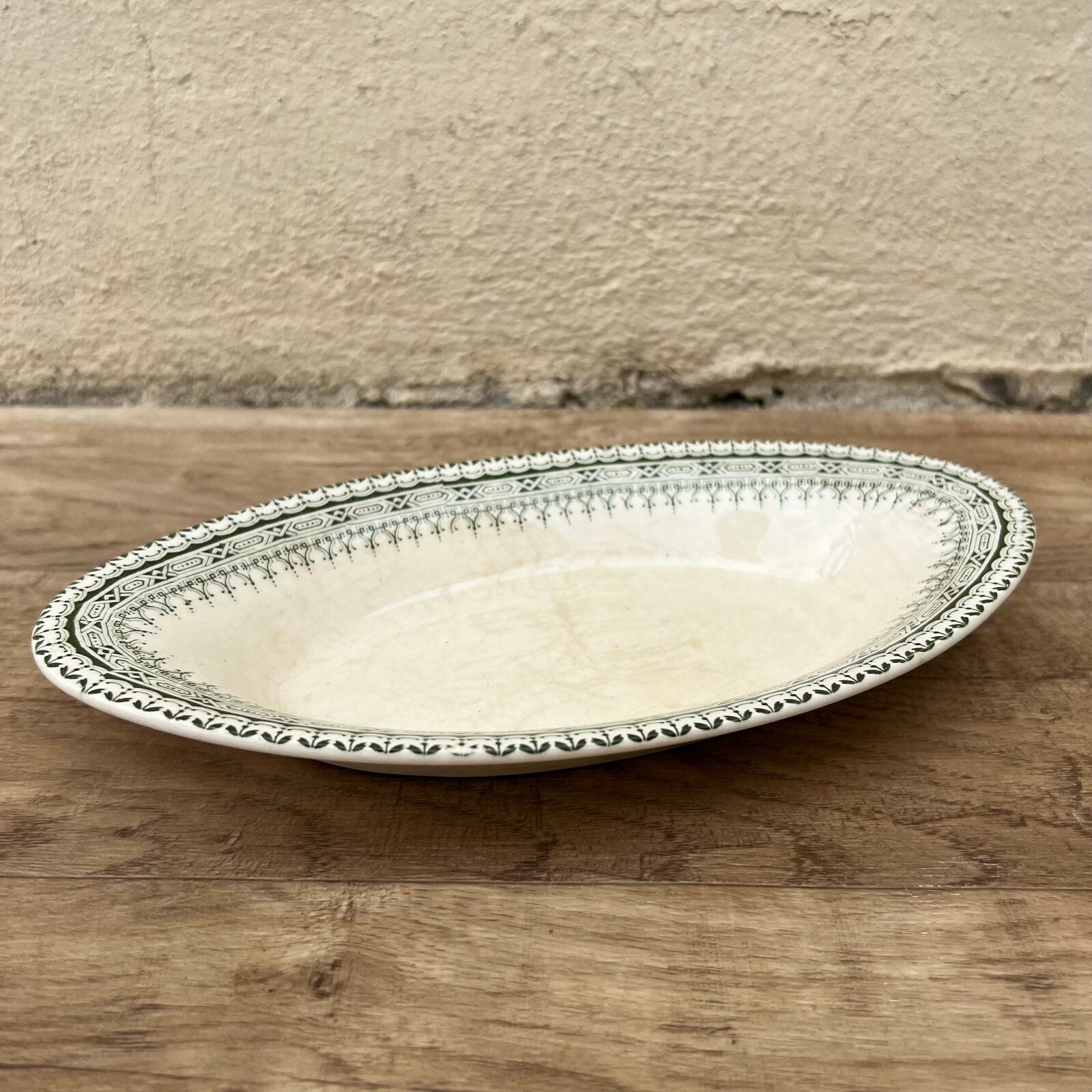 French Ironstone Platter Terre de Fer Arles Oval Serving Dish 2703223 Terre de Fer