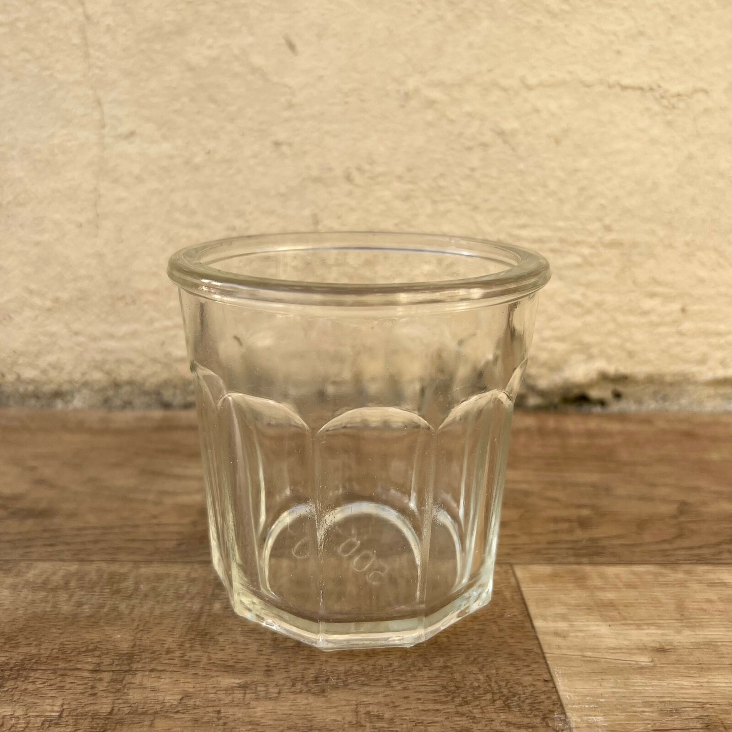 Vintage French Jam Jar Faceted Glass Kitchen Storage Pot 500g 0502227 Fleamarketfrance