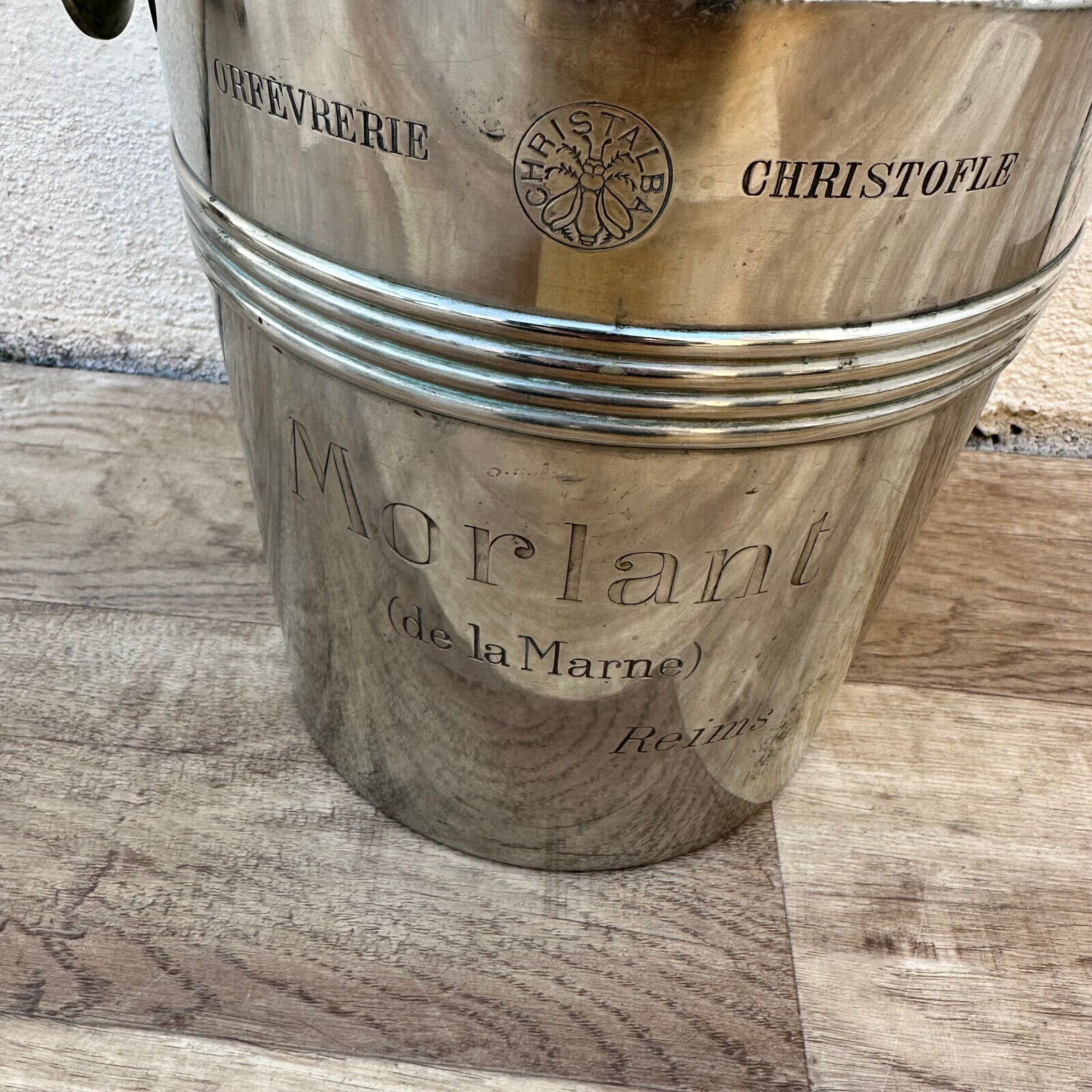 Vintage French Champagne Bucket Cooler Christofle Morlant silverplate 1903234 - Fleamarketfrance