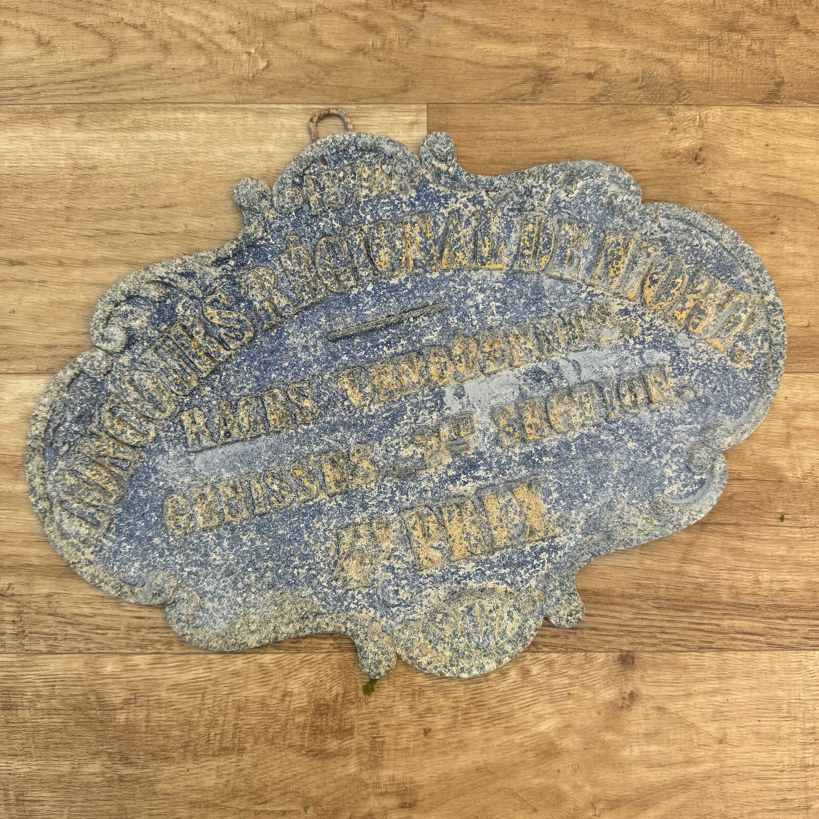 French Agricultural Trophy Plaque 1874 Vintage Farm Award Metal 2507243 Fleamarketfrance