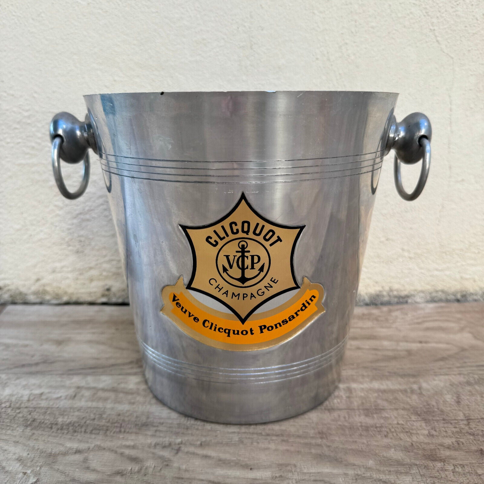 Vintage French Champagne Ice Bucket Cooler Made France VEUVE CLICQUOT 1201252 - Fleamarketfrance