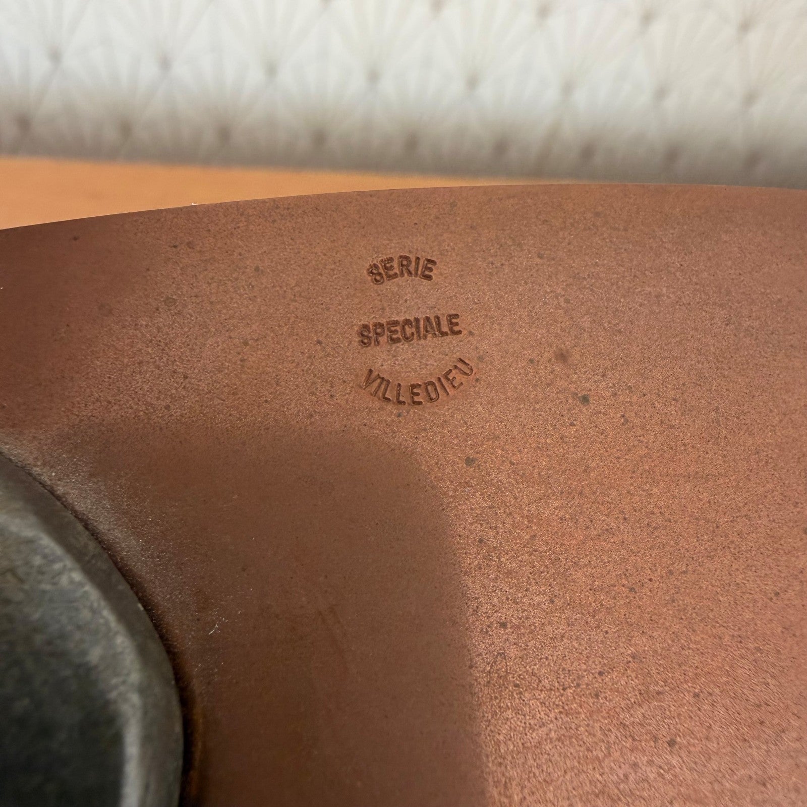 French Copper Sauteuse Pan Villedieu Tin Lined Vintage Cookware 1801264 Unbranded