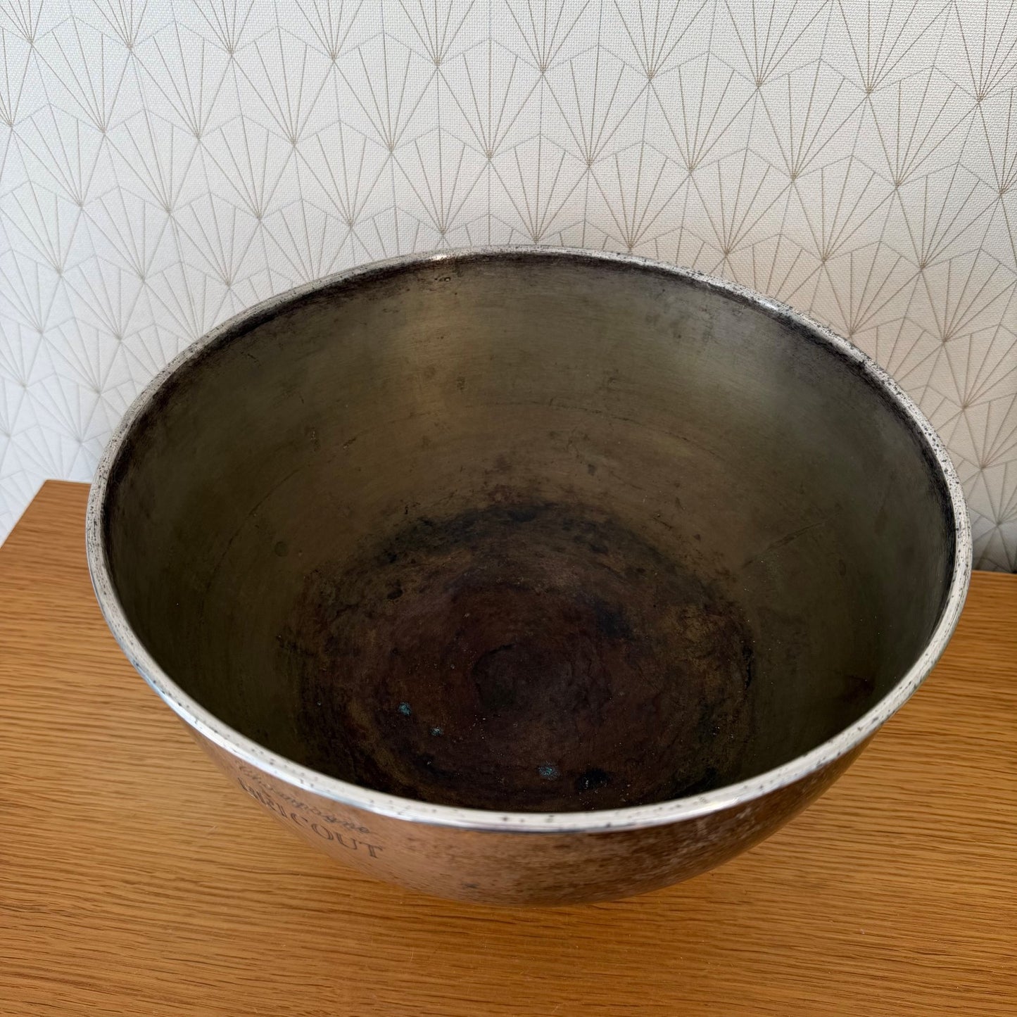 French Silverplate Champagne Bucket Wine Cooler Bricout Vintage 1950 0505266 Unbranded