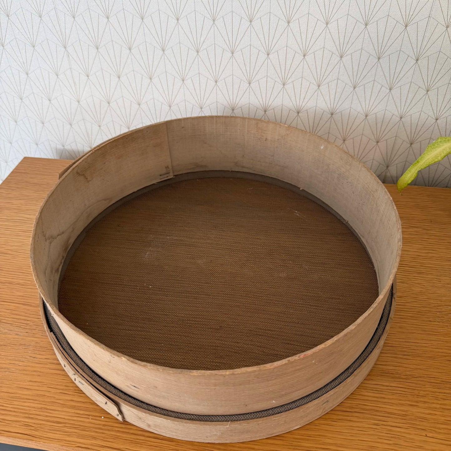 French Wooden Flour Sieve Primitive Sifter Vintage Kitchen Tool 14072615