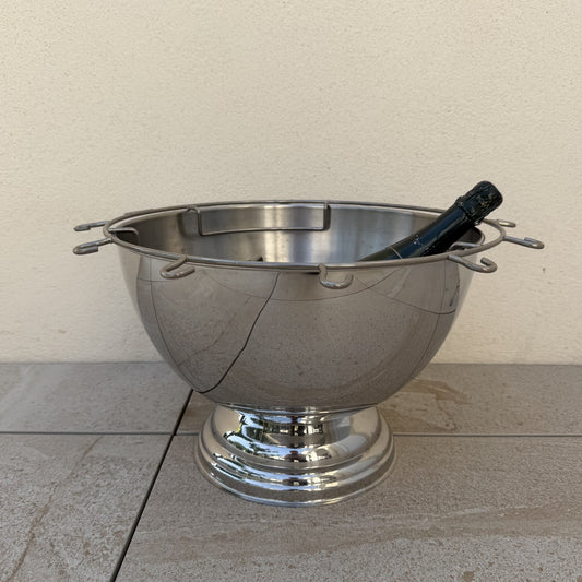 Couzon French Champagne Ice Bucket Double Magnum Inox Flute Rack 0707263 Pol Roger