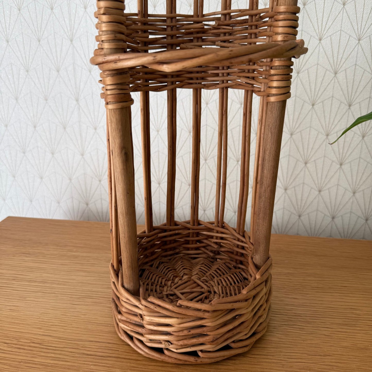 Vintage French Baguette Basket Wicker Rattan Bread Tower Storage 04092512 Fleamarketfrance : French vintage and antique decor