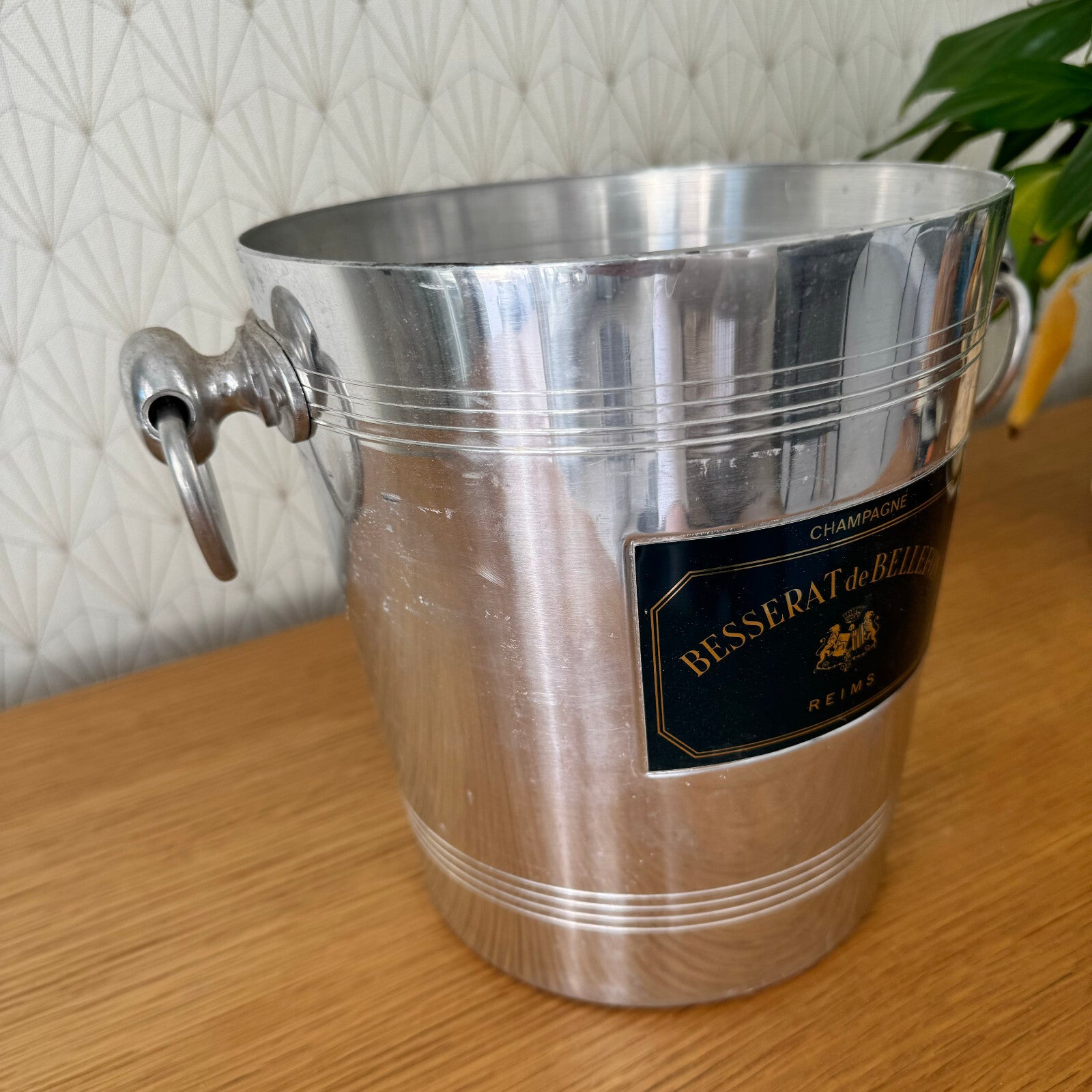 French Champagne Ice Bucket Besserat Bellefon Reims Vintage Cooler 1304249 Besserat de Bellefon