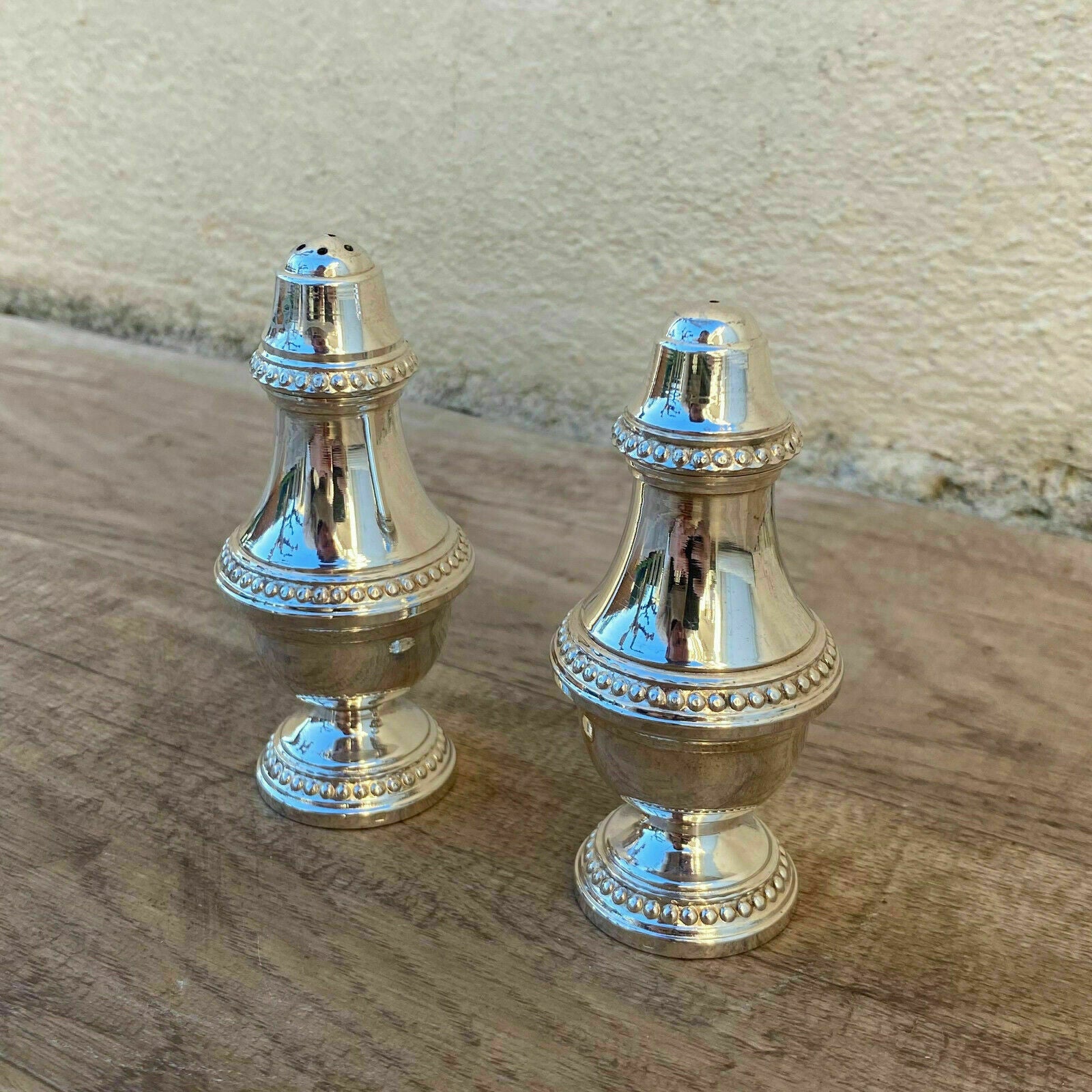 French Silver Cruet Set Salt Pepper Shakers Vintage Farmhouse 27122011 Does Not Apply