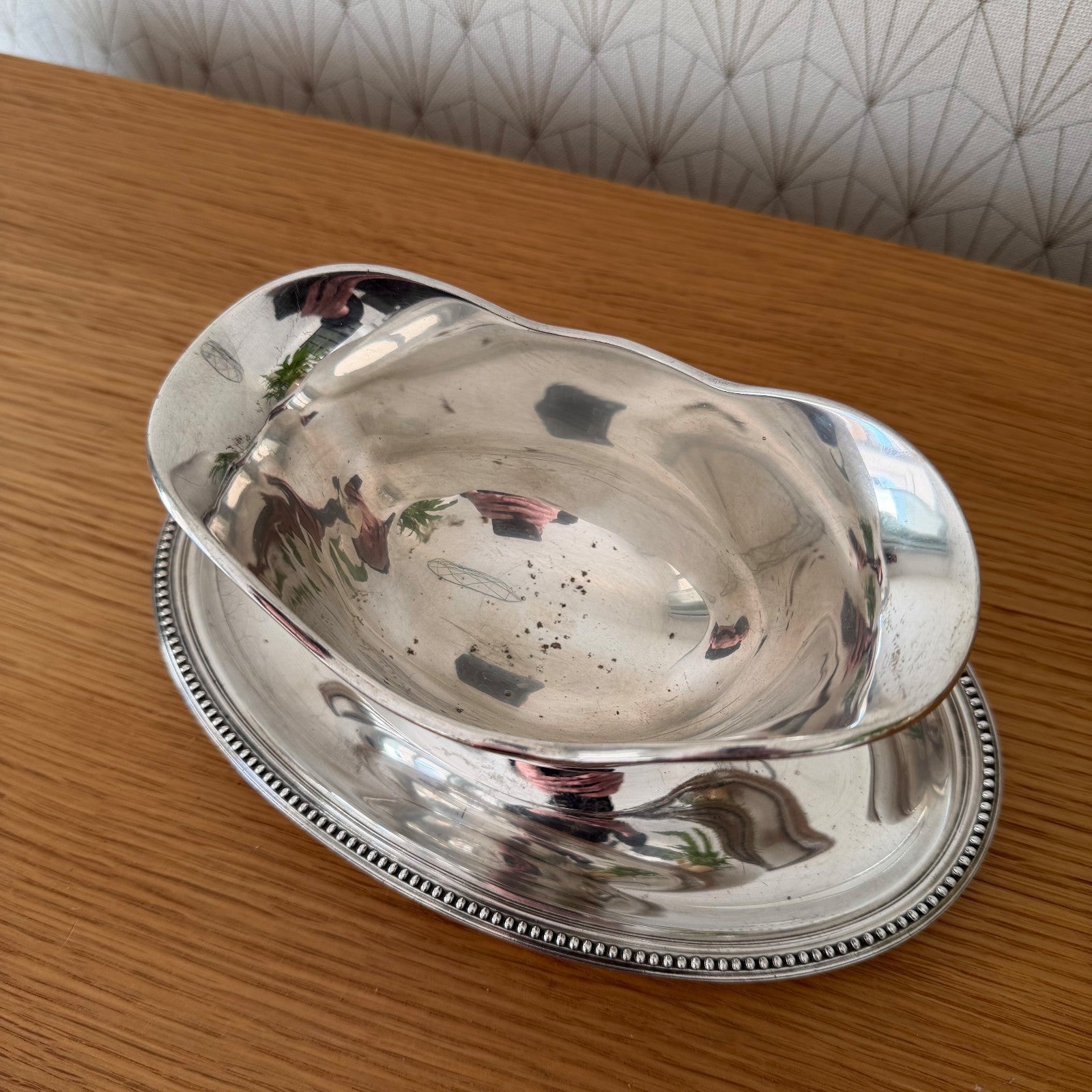 French sauce gravy boat Christofle Gallia Paris Silverplate 13012618 Fleamarketfrance : French vintage and antique decor