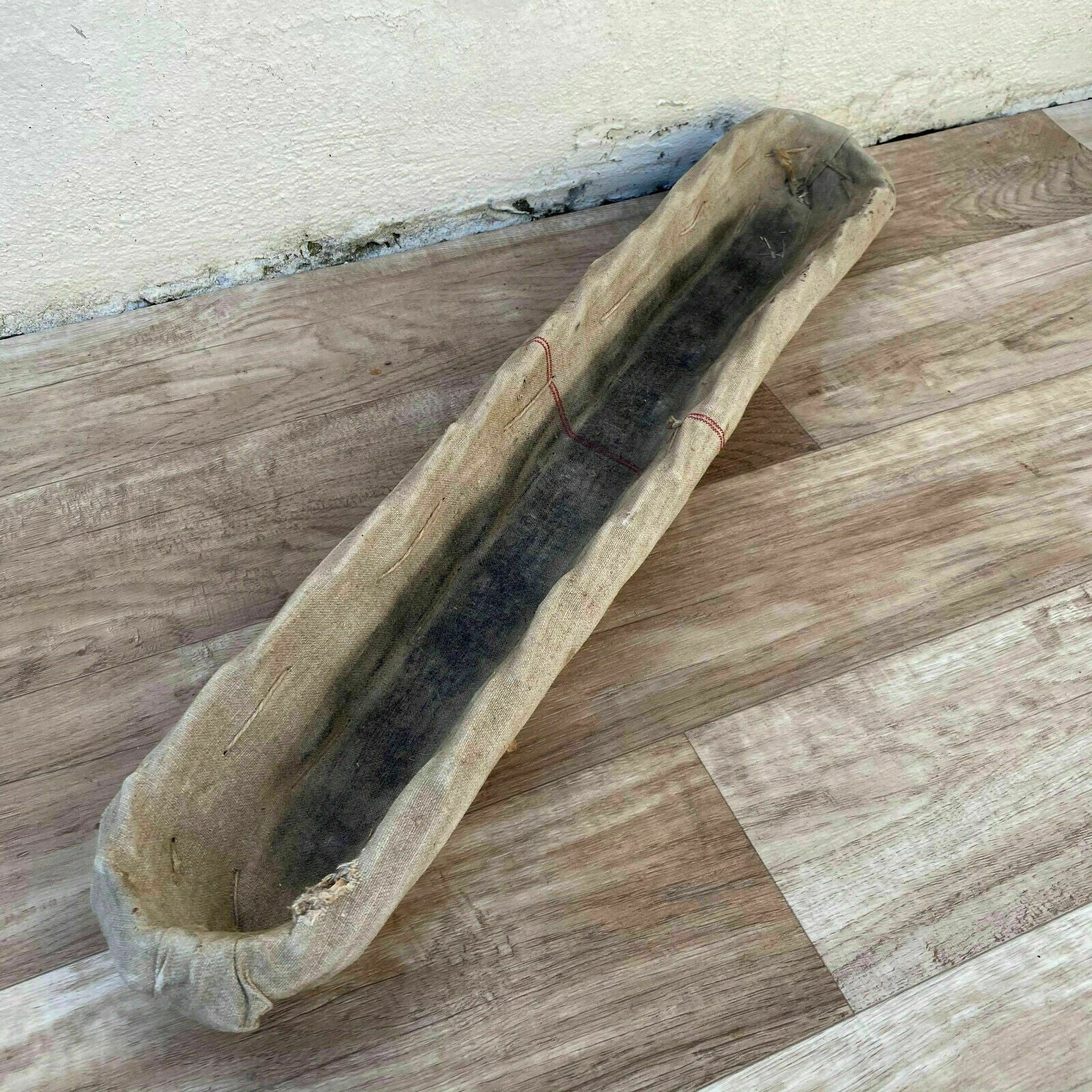Vintage French Baguette Basket Wicker Linen Lined Bread 1950s 2307217 Fleamarketfrance