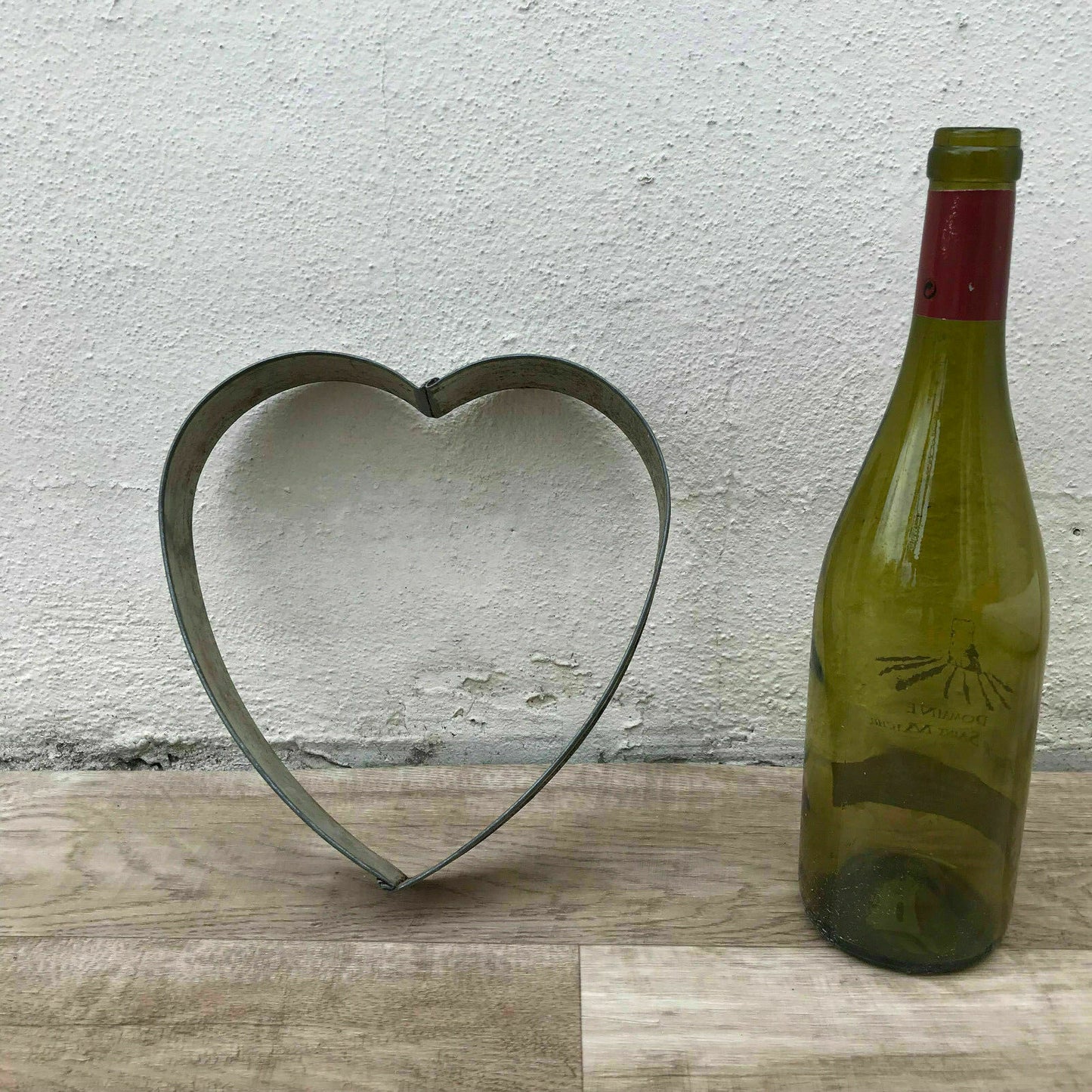 French Heart Cake Mold Vintage Tin Baking Pan Kitchen Antique 01031813 Unbranded