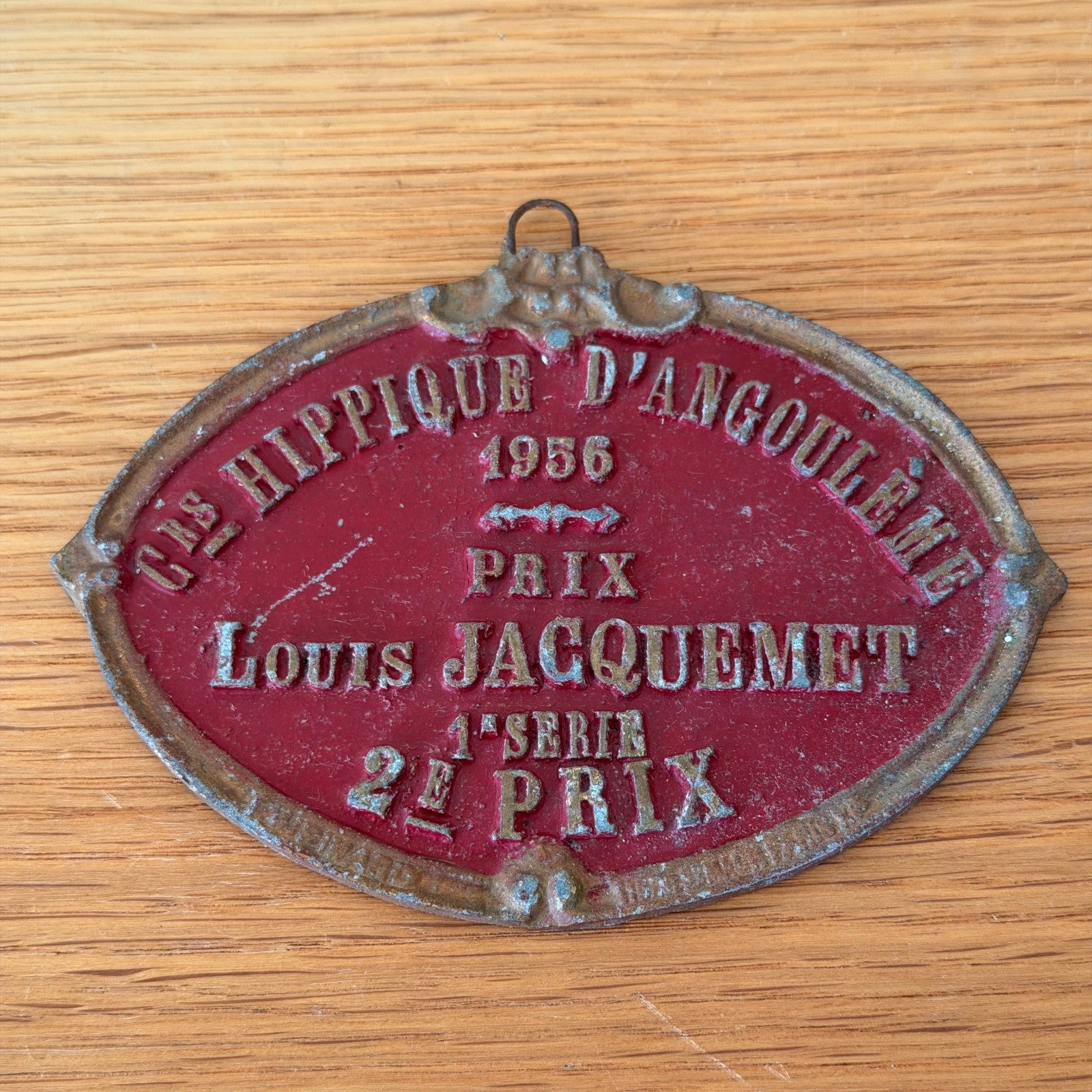 French Agricultural Medal 1956 Angouleme Prize Trophy Plaque Vintage 13012611 Fleamarketfrance : French vintage and antique decor