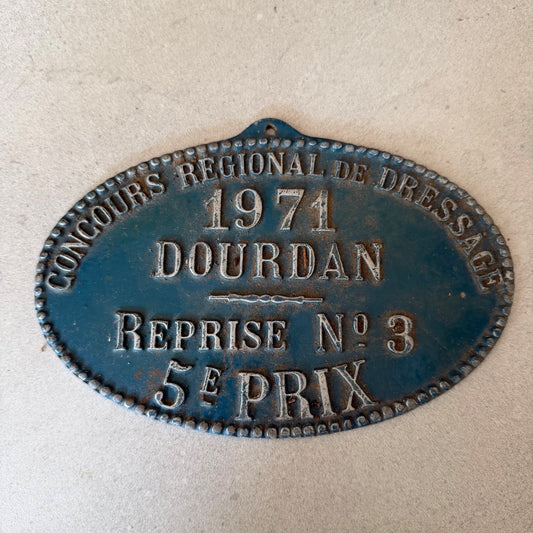 French Vintage Agriculture Plaque Trophy Award Animals Prize Sign 1971 08022622 Fleamarketfrance