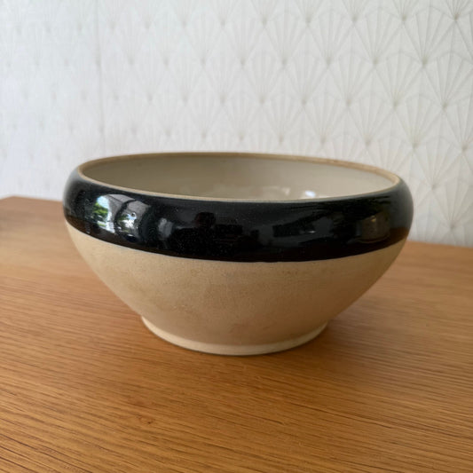 French Digoin Stoneware Bowl Vintage Mixing Salad Terrine 8.5" 30072510 Fleamarketfrance
