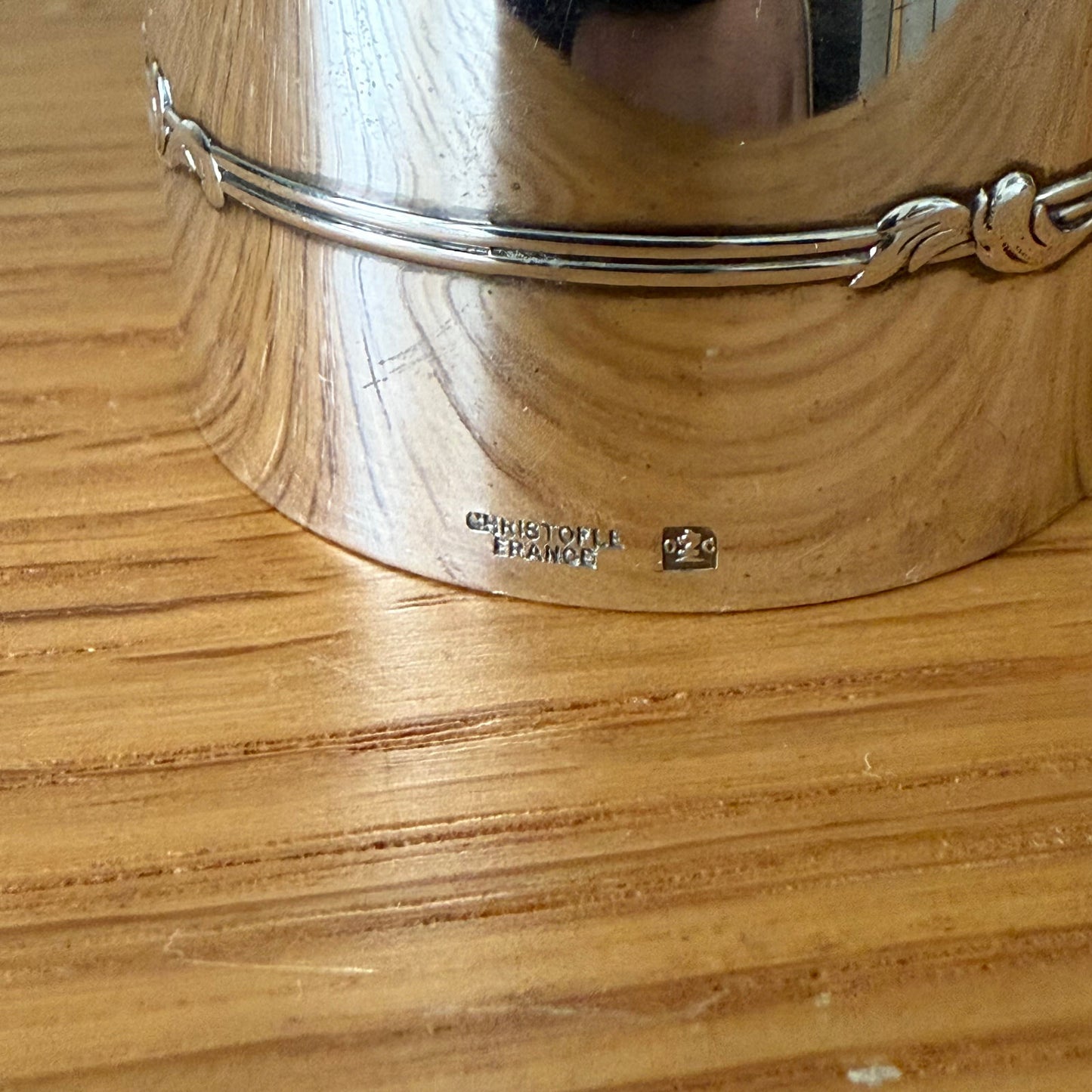 Christofle French Vintage Silver Napkin Ring Shell Design 18042518 Christofle