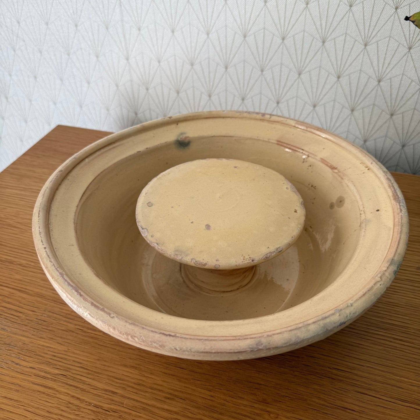 Vintage Antique glazed French Tian Stoneware Cheese Faisselle Strainer 0309257 Unknown