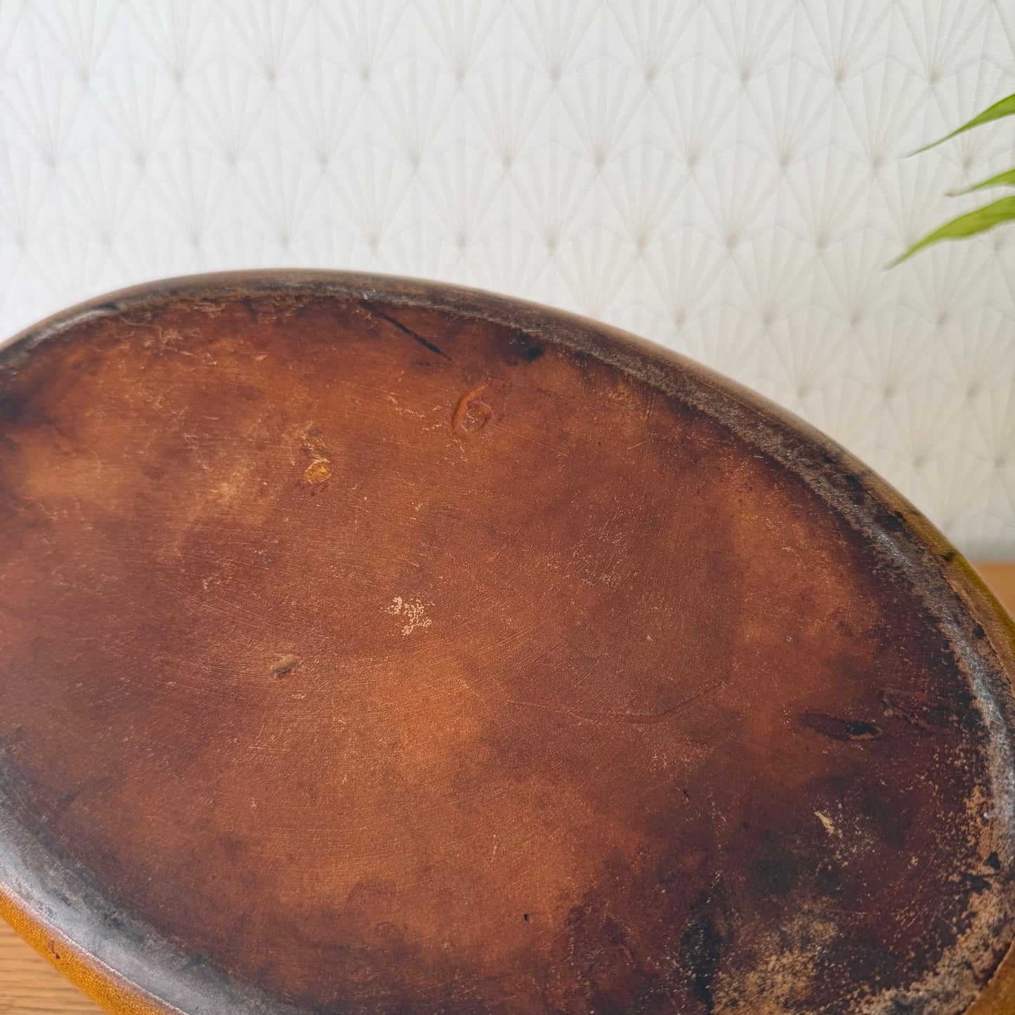 Vintage French Pottery Gratin Dish Oval Rustic Stoneware Terrine 25052613 Fleamarketfrance