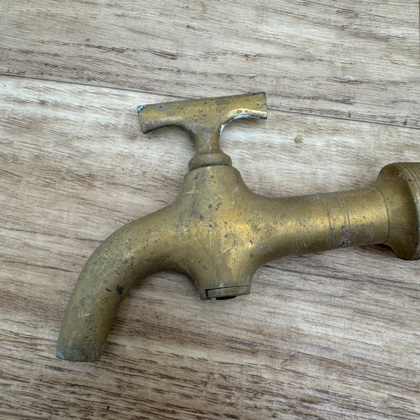 French Brass Faucet Vintage Bronze Water Tap 7.5 Inch Antique 1909243 Fleamarketfrance