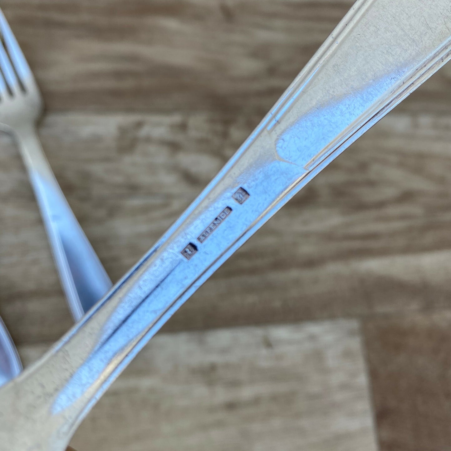 French Silver Plate Flatware Set 6 Forks Spoons Alfenide 1900s 26042012 Alfénide