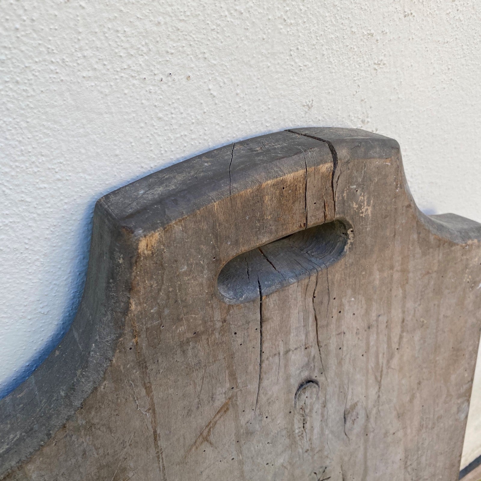 Antique French Wooden Bread Board Large Cutting Chopping Kitchen 0707265 Unbranded