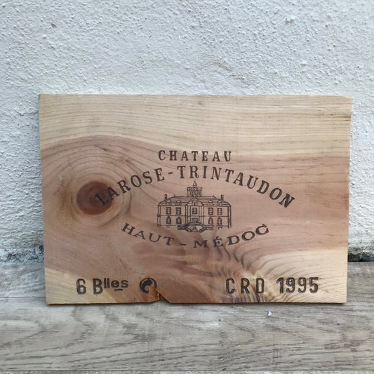 French Wine Crate Panel Chateau Larose Trintaudon Haut Medoc 1995 08032218 Unbranded