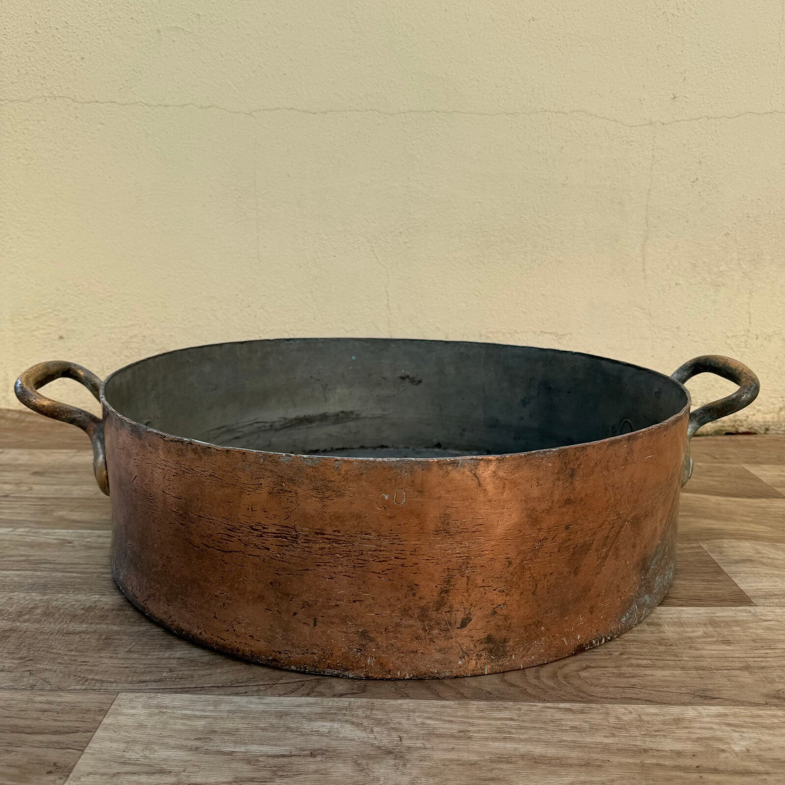 Antique French Copper Stock Pot Gaillard Paris Large Cookware 20.5" 0407242 Fleamarketfrance