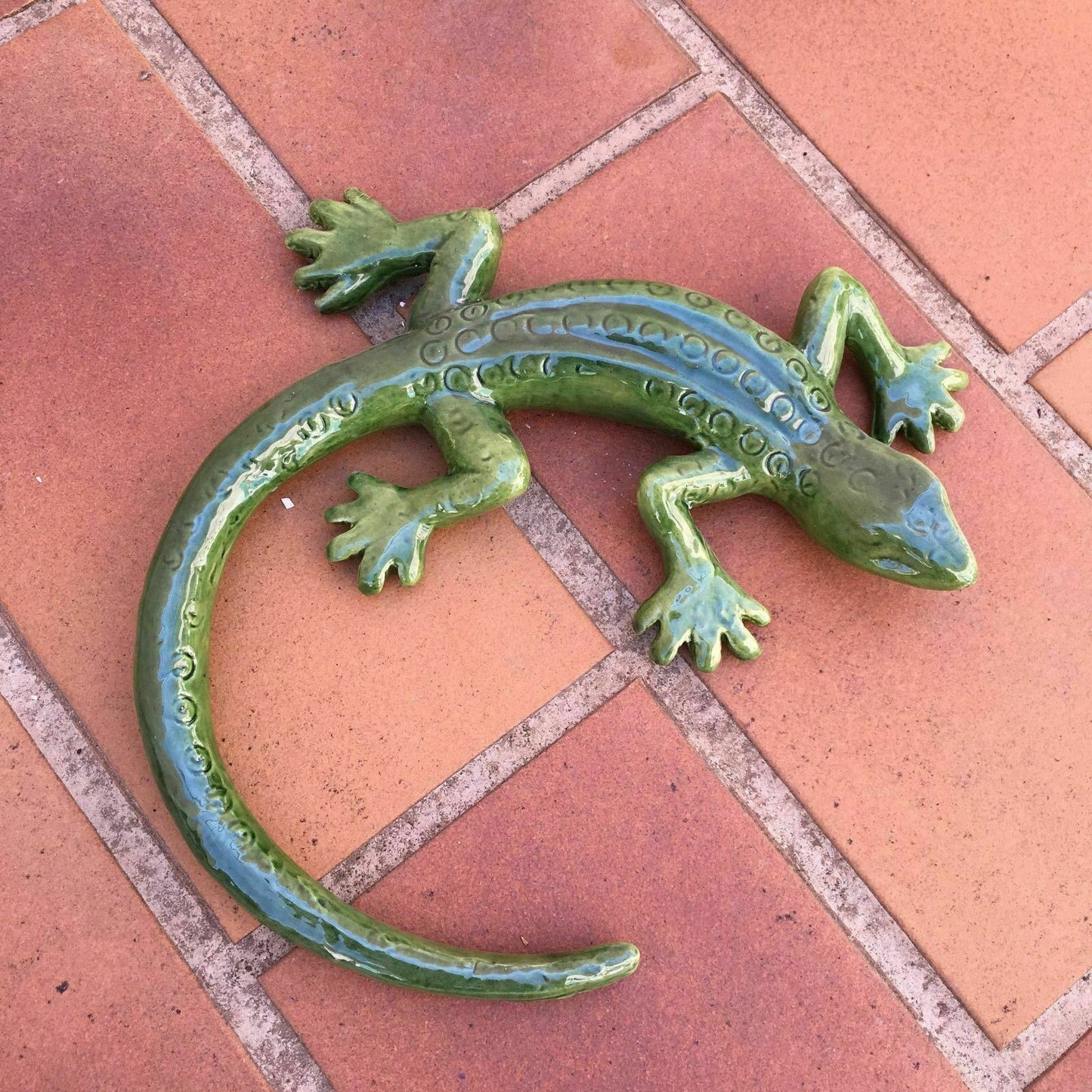 French SALAMANDER WALL DECORATIVE PROVENCE MOUSTIER HANDMADE 1 - Fleamarketfrance