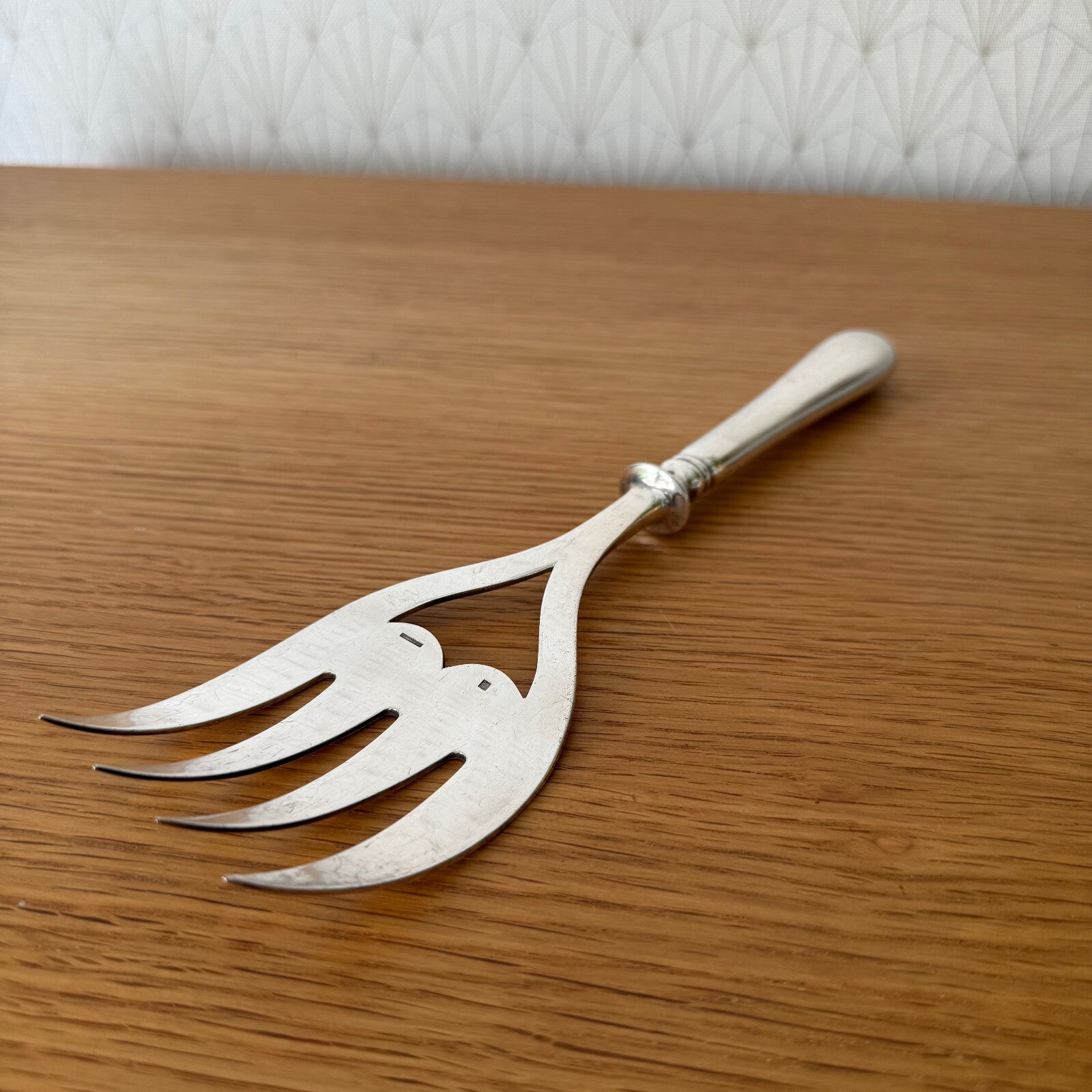 Vintage Christofle French Silver Plated Fish Fork Serving Utensil 19062516 Fleamarketfrance