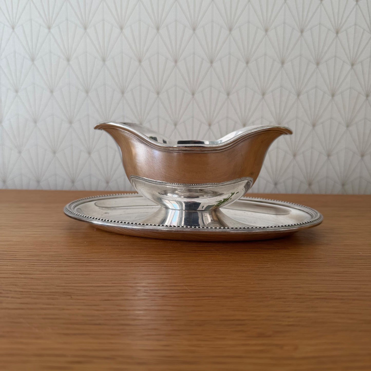 French sauce gravy boat Christofle Gallia Paris Silverplate 13012618 Fleamarketfrance : French vintage and antique decor