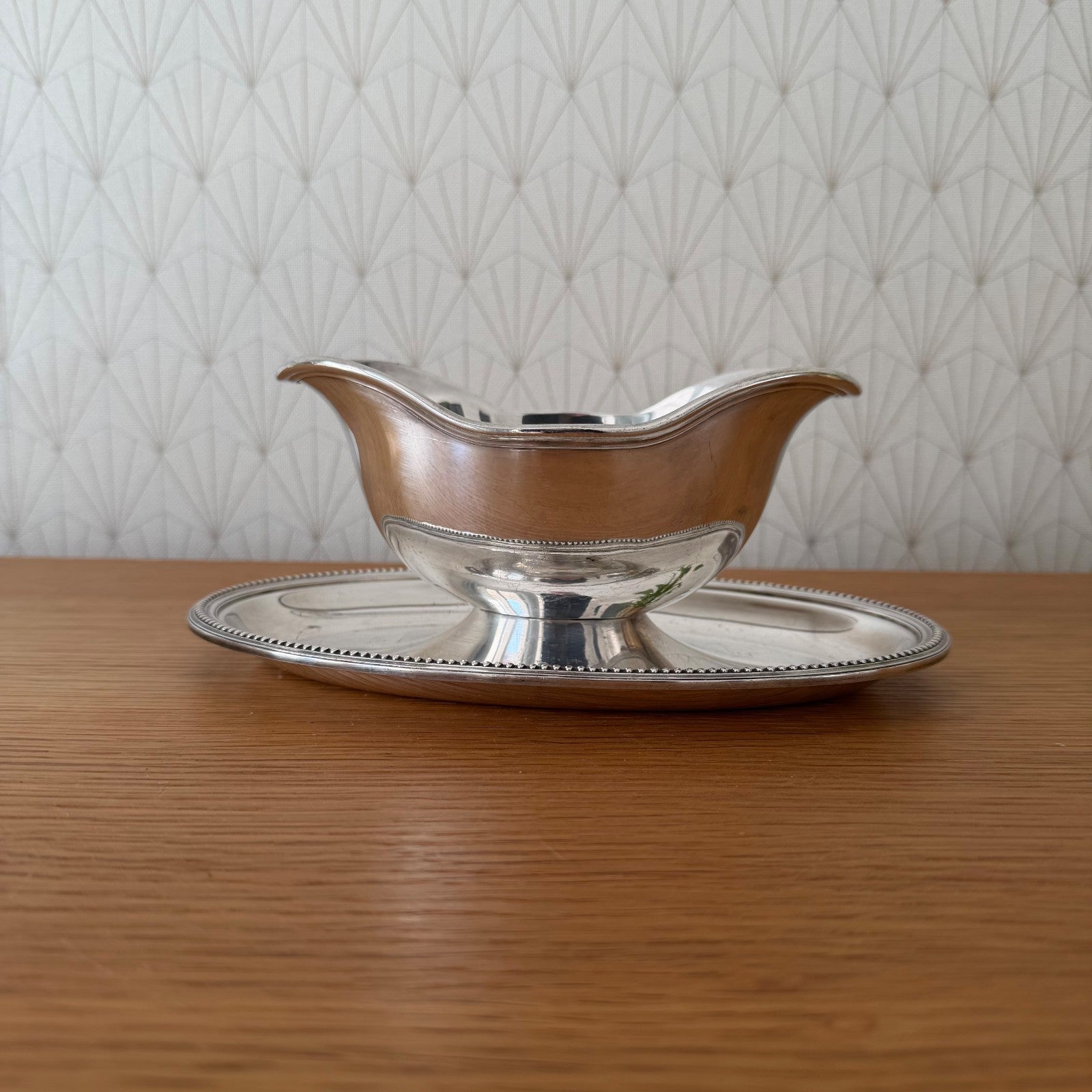 French sauce gravy boat Christofle Gallia Paris Silverplate 13012618 Fleamarketfrance : French vintage and antique decor