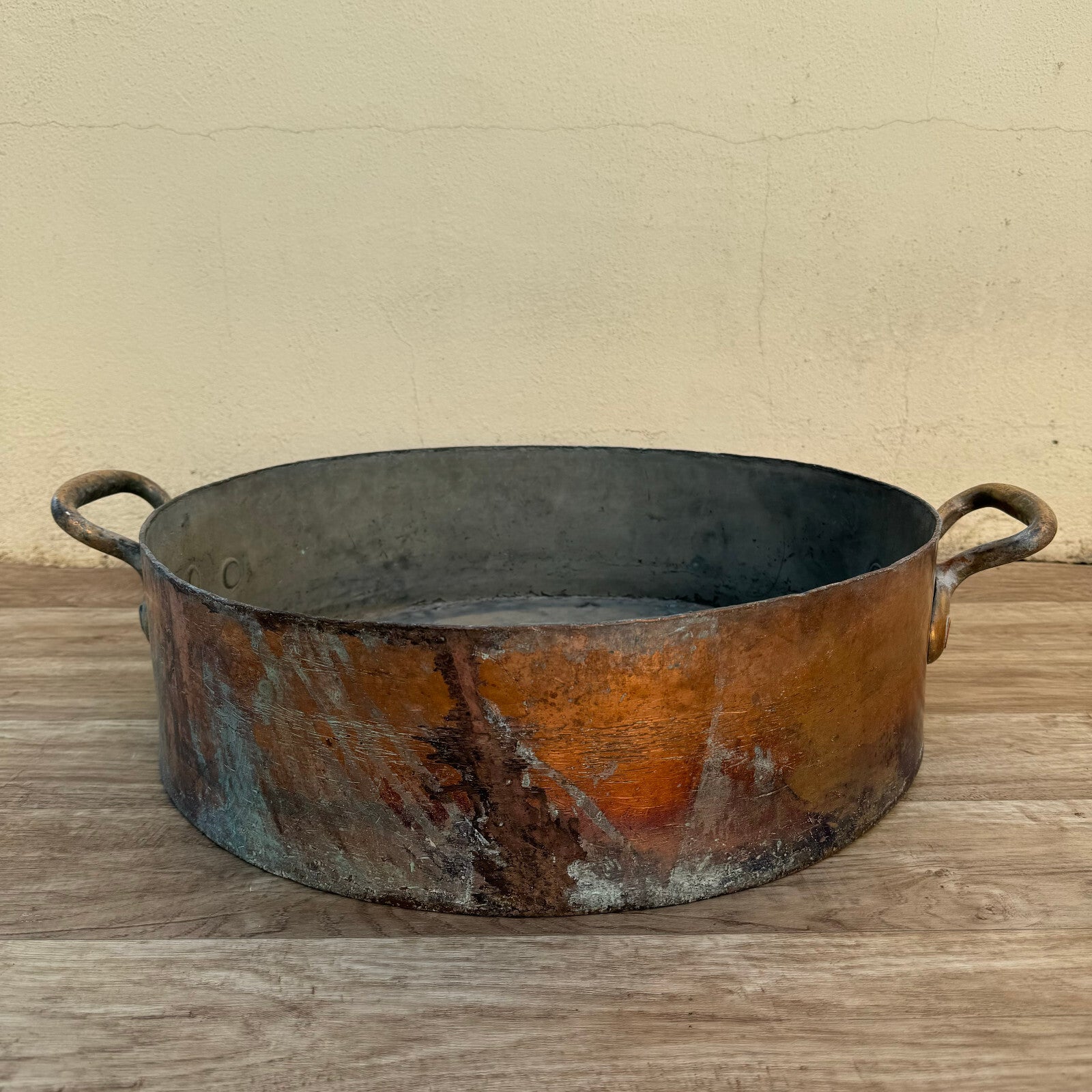 Antique French Copper Stock Pot Gaillard Paris Large Cookware 20.5" 0407242 Fleamarketfrance
