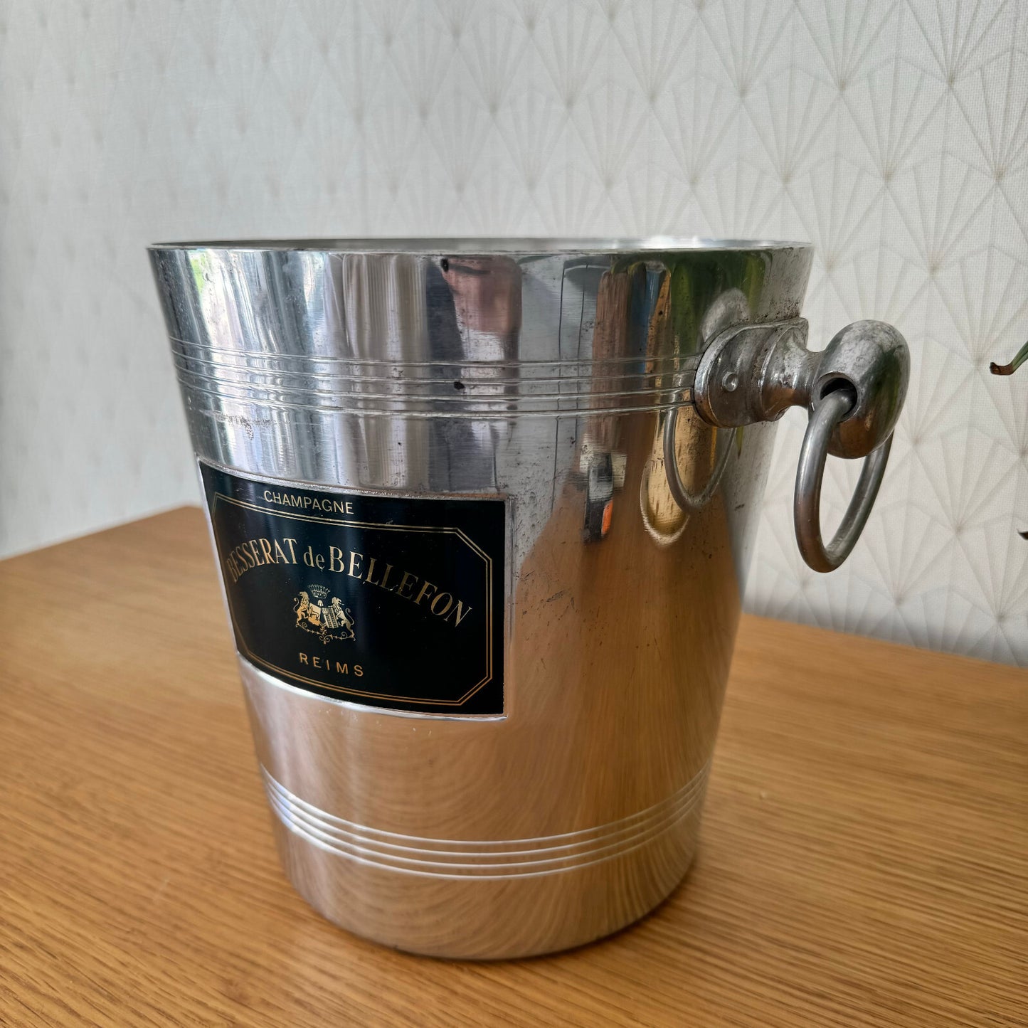 French Champagne Ice Bucket Besserat de Bellefon Reims Vintage 13042410 Besserat de Bellefon