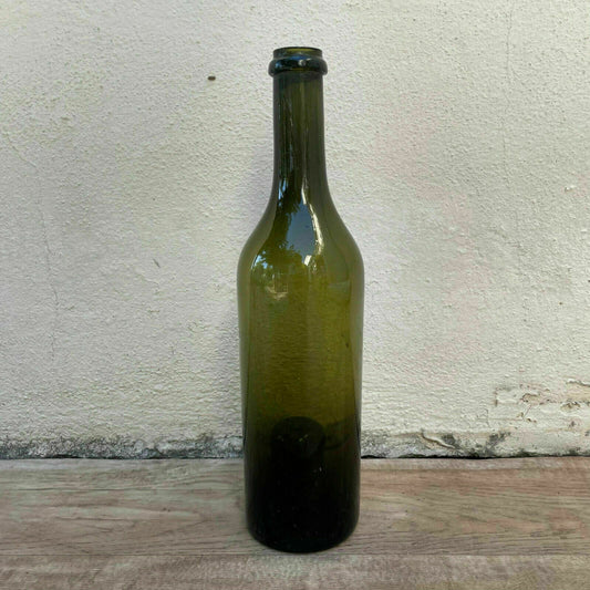 Antique French Wine Bottles Dark Green Glass Circa 1920 21092114 Fleamarketfrance