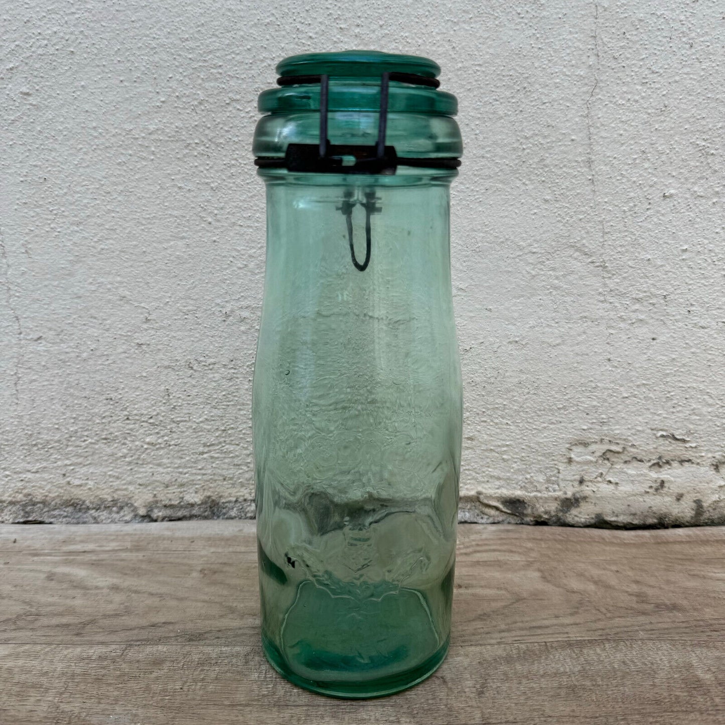 Old bottle preserve La Lorraine jar glass stopper 10 1/2" 3006246 - Fleamarketfrance