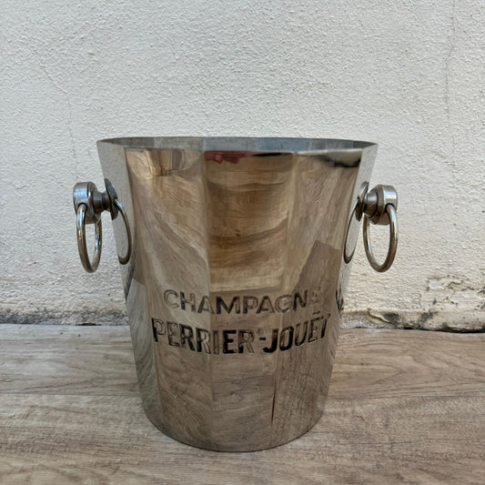 Vintage French Champagne Silverplate Ice Bucket Cooler PERRIER JOUET 1012243 - Fleamarketfrance